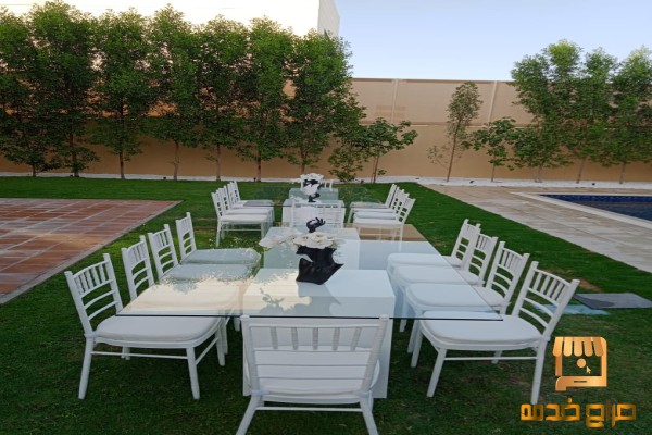 Rent glass tables for rental in Dubai